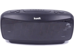 Radio Despertador KUNFT KTCR3847 (Negro - PPL - FM - Corriente - Alarma Doble - Función Snooze)