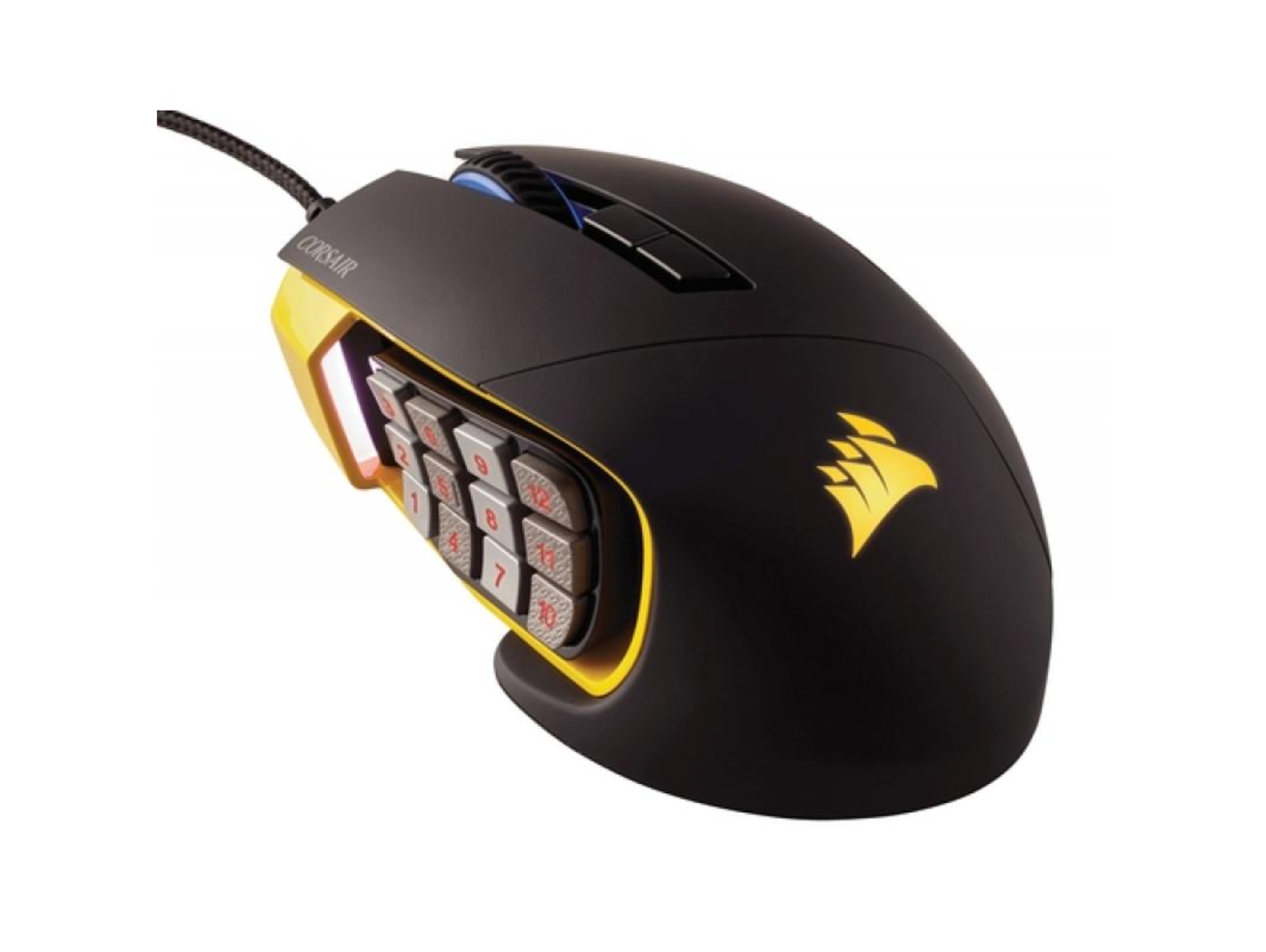 Ratón Gaming CORSAIR CORSAIR SCIMITAR PRO RGB (16000 dpi - Negro)
