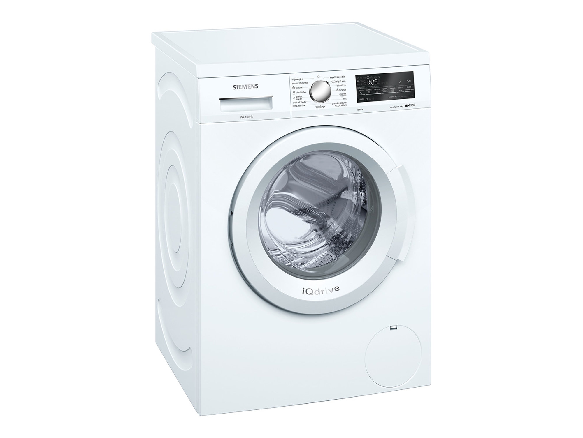 Lavadora SIEMENS WU12Q468ES (8 kg - 1200 rpm - Blanco)