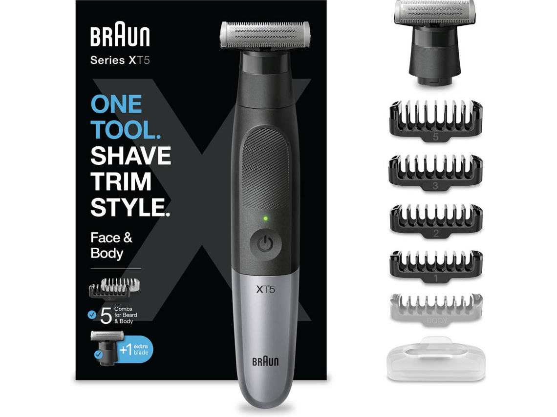 Maquinilla de Afeitar BRAUN Hybrid Groomer XT5 5100 + XT10