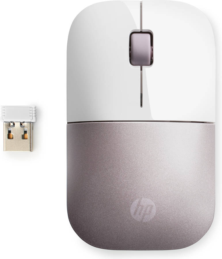 Ratón HP Z3700 (Inalámbrico - Regular - 1200 dpi - Rosa)