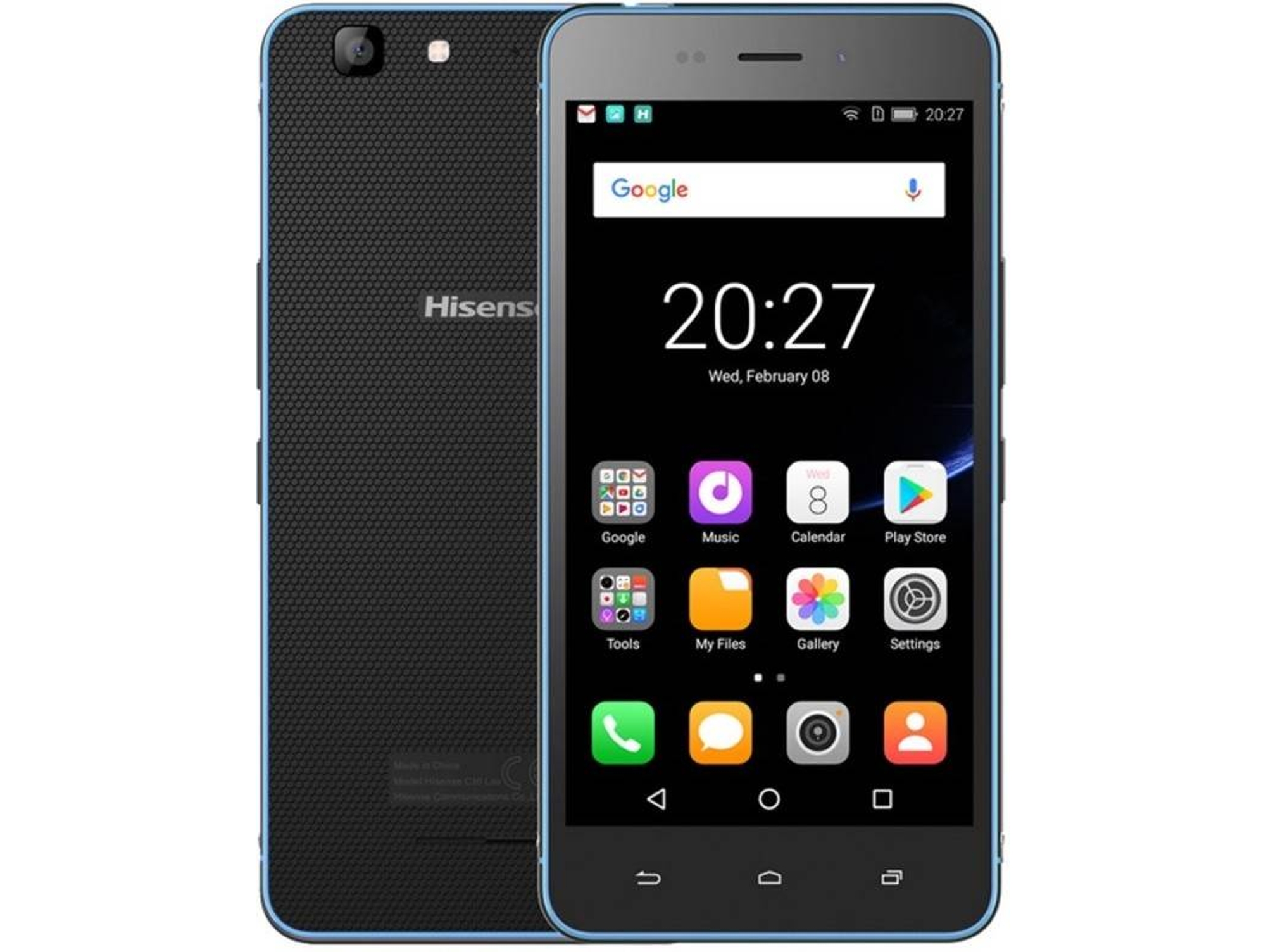 Smartphone HISENSE C30 Rock Lite (5'' - 2 GB - 16 GB - Azul)