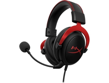 Auriculares Gaming Con Cable HYPERX Cloud II (Over Ear - Multiplataforma - Noise Cancelling - Rojo)