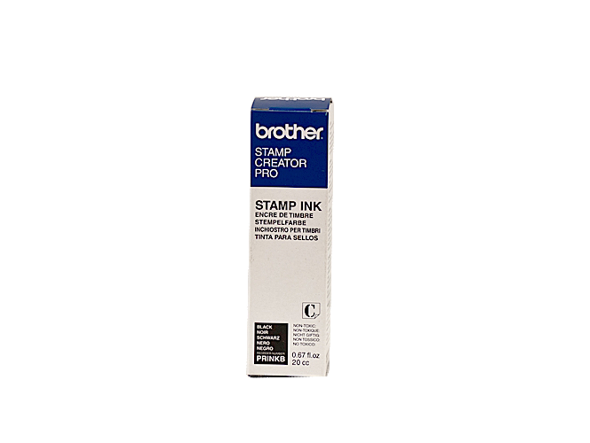 Tinta Original BROTHER para reentintado negro  12 unidades de 20 cc  para  máquina de sellos SC-2000USB