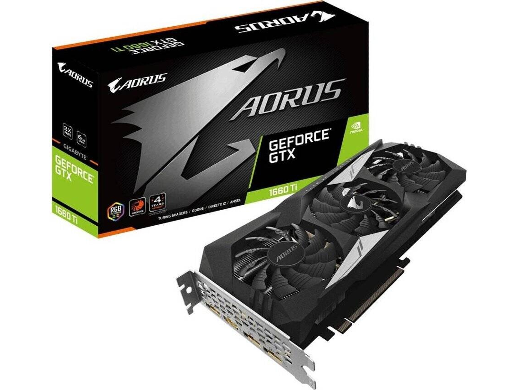 Tarjeta Gráfica GIGABYTE GeForce GTX 1660Ti Aorus (NIVIDIA - 6 GB DDR6)