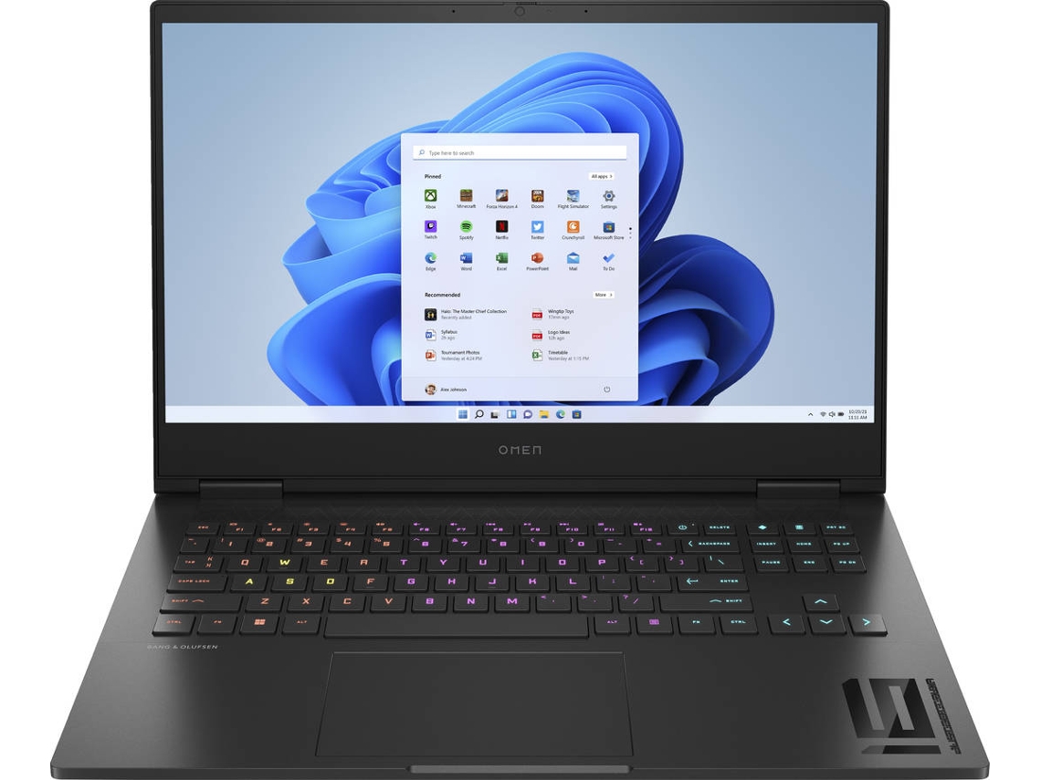 Portátil Omen 16-xf0001ns (16.1" - Ryzen 7-7840HS - 32GB DDR5 2DM 5600 - 1TB PCIe 4x4 - NVIDIA GeForce RTX 4070 8GB VRAM)