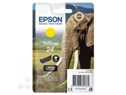 Cartucho de tinta original EPSON, Tinta Claria Photo, 24, Elefante 4,6 ml, Amarillo, C13T24244012, T2424