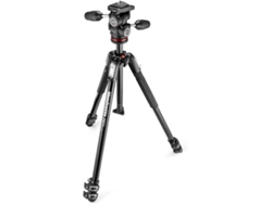 Kit Trípode MANFROTTO MKII MK190X3-3W1 3 secciones rótula 804 MkII 3 way aluminio