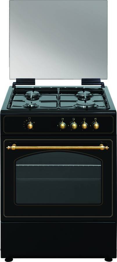 Cocina VITROKITCHEN RU6060N (64 L - Gas Natural - Negro)