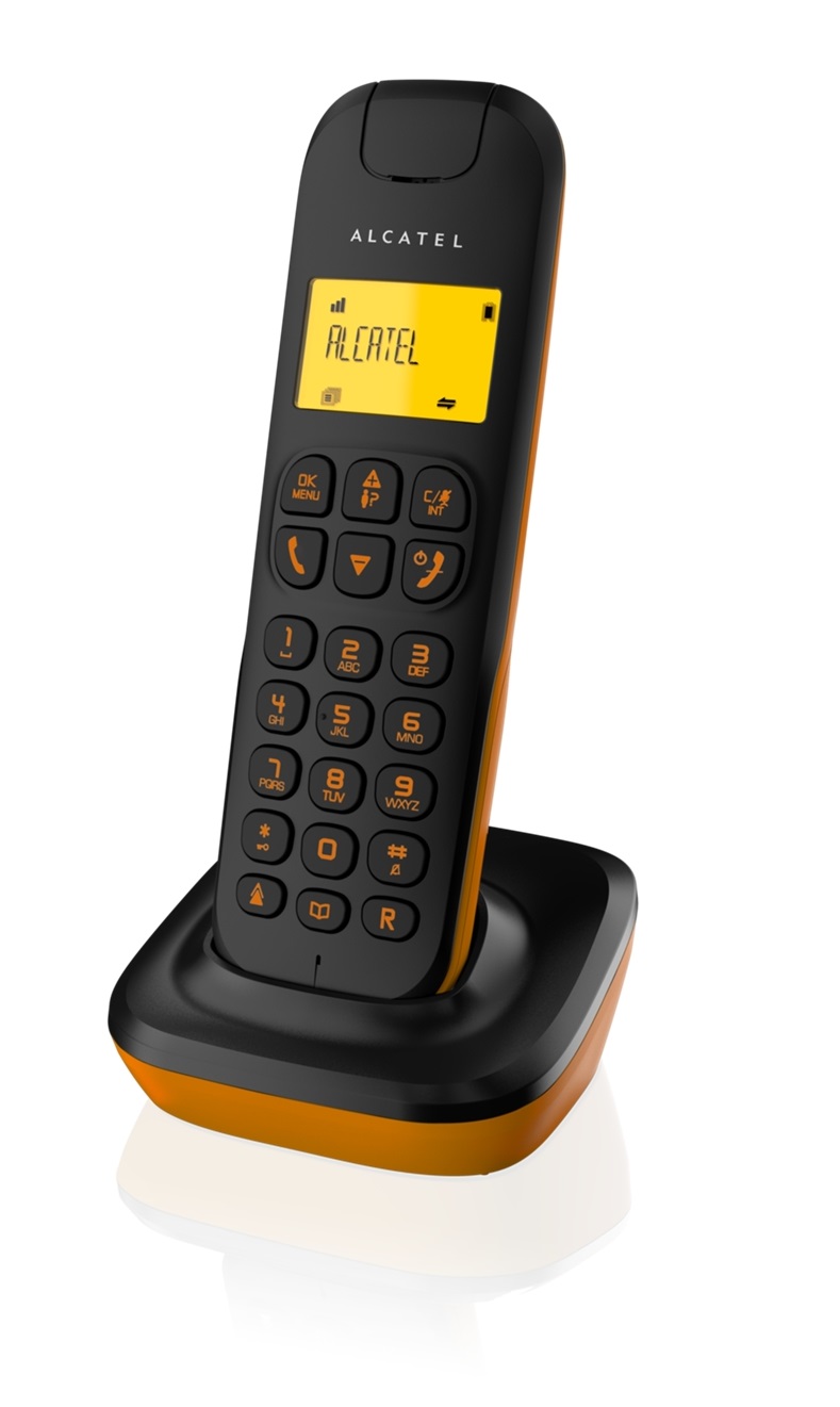 Teléfono Inalámbrico ALCATEL D135 Negro y Naranja