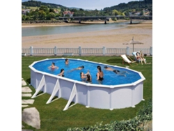 Piscina de Acero GRE Blanca (730x375x132 cm)