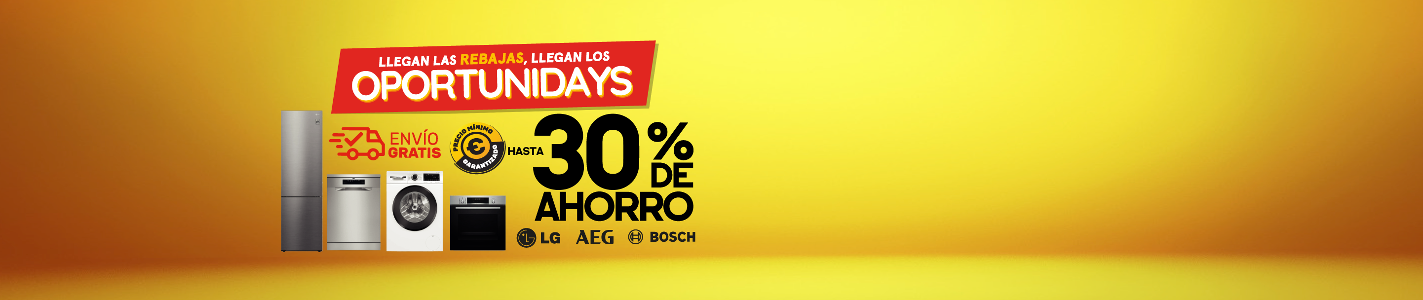 Oportunidays - Hasta 30% de ahorro en gran electrodoméstico