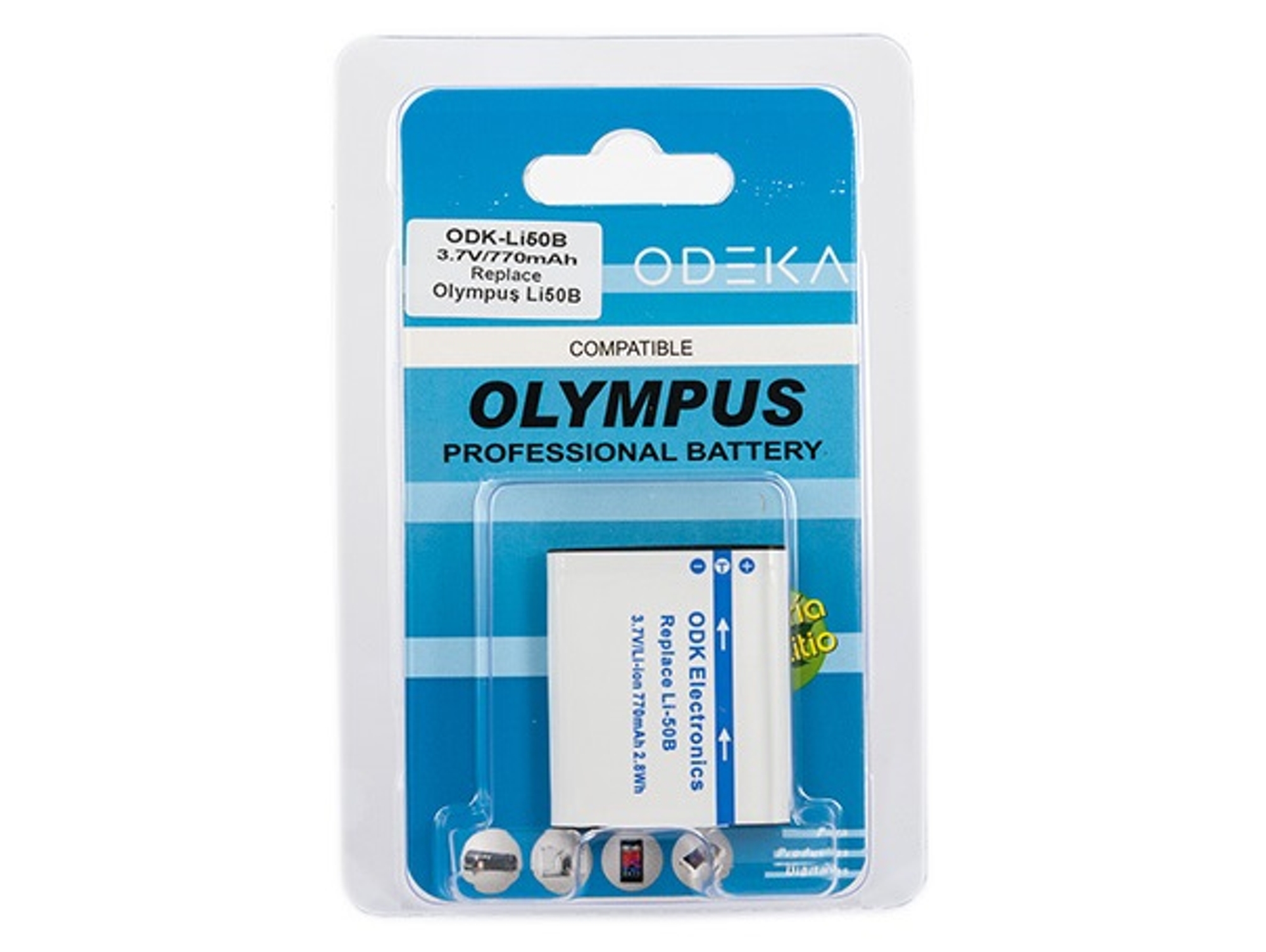 Batería ODEKA Ion-Litio ODK-LI50B para OLYMPUS