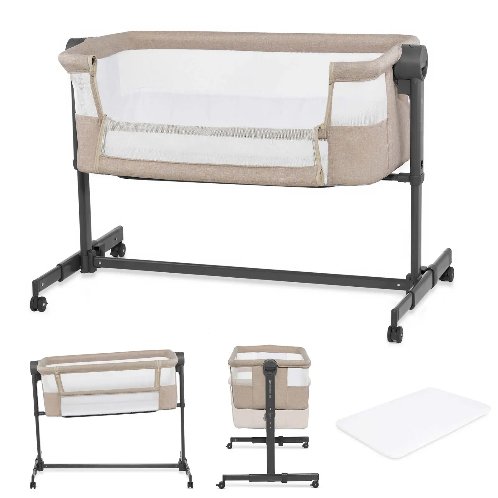 Cuna De Colecho Kinderkraft Nestee Up 2 (beige)