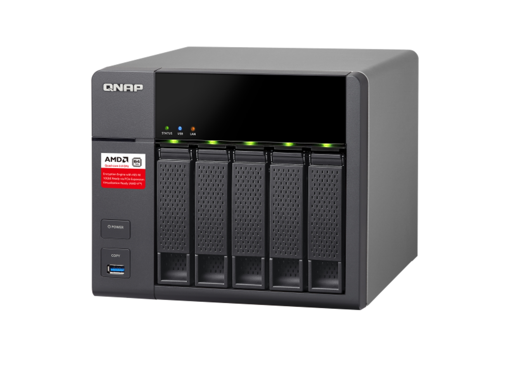 NAS QNAP TS-563-8GB (5 BahÃ­as - 8 GB)