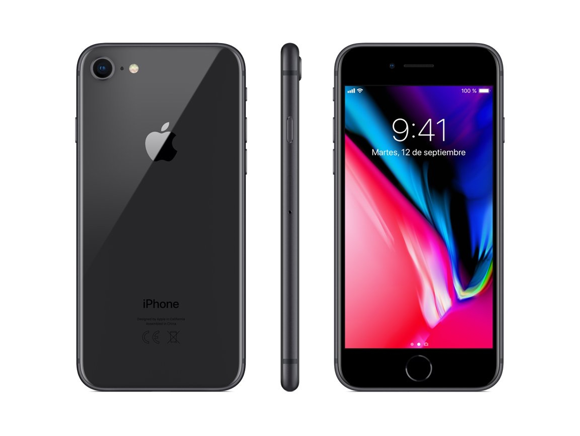iPhone 8 APPLE (4.7'' - 2 GB - 64 GB - Gris Espacial)