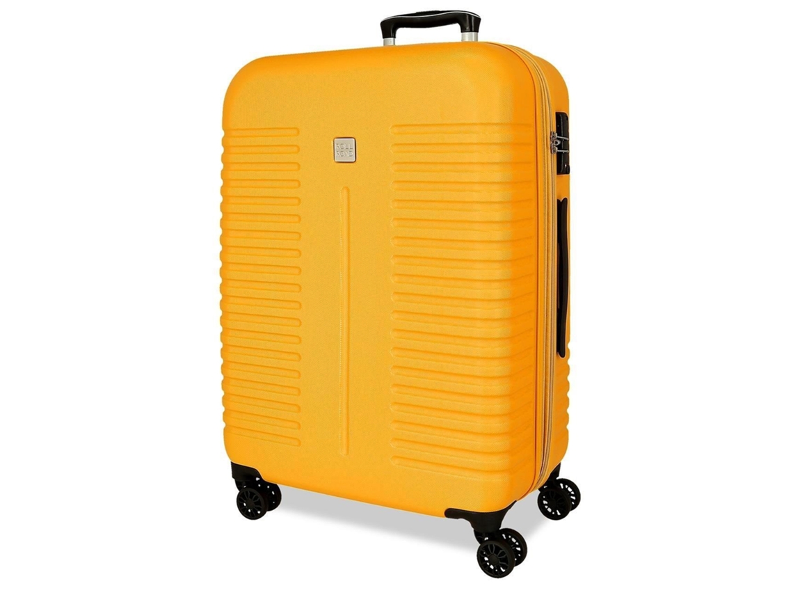 Maleta mediana expandible ROLL ROAD India amarilla (48 x 70 x 27 + 5 cm - 75 L)