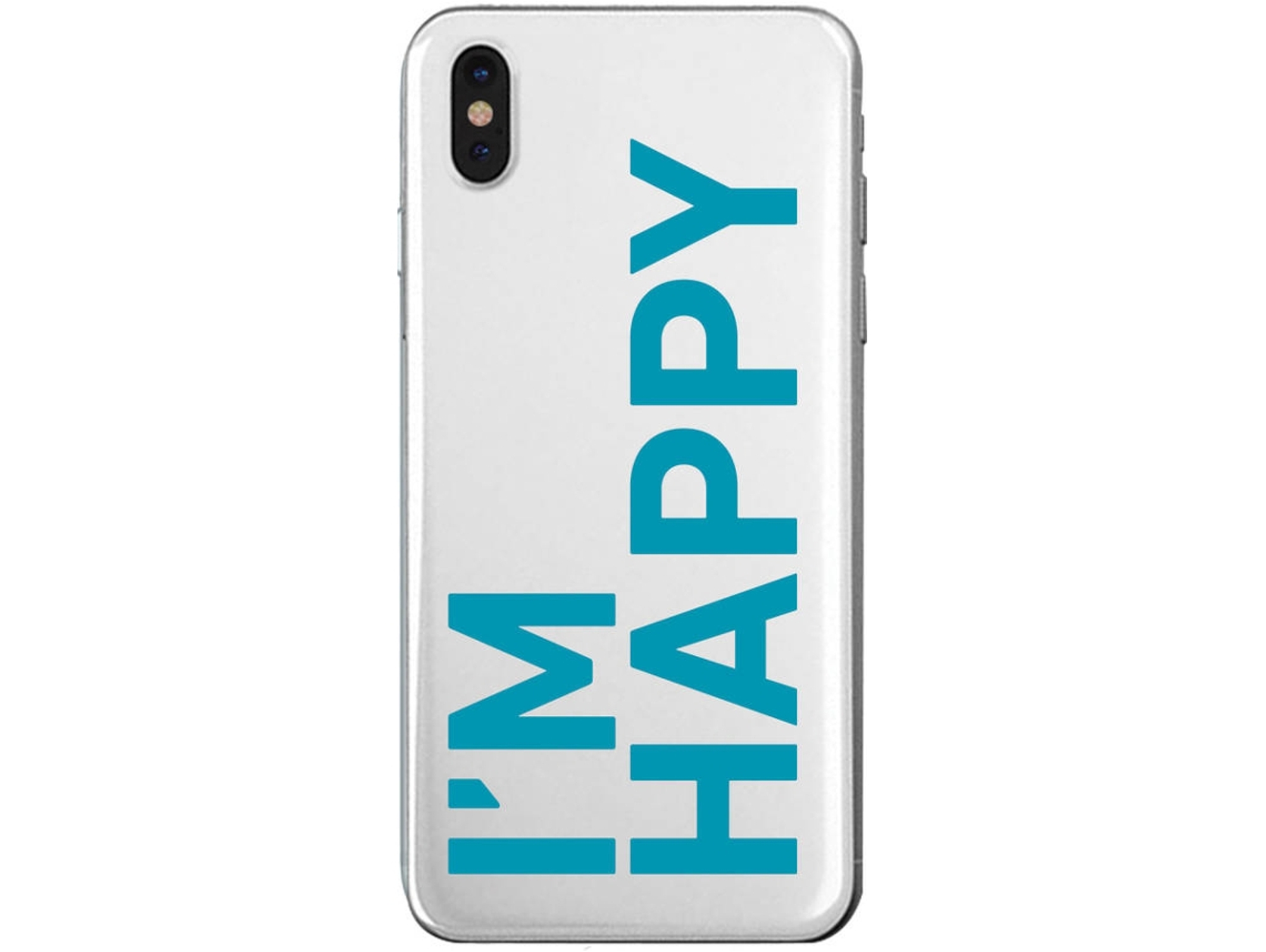 Carcasa iPhone X, Xs SBS I'm Happy Transparente