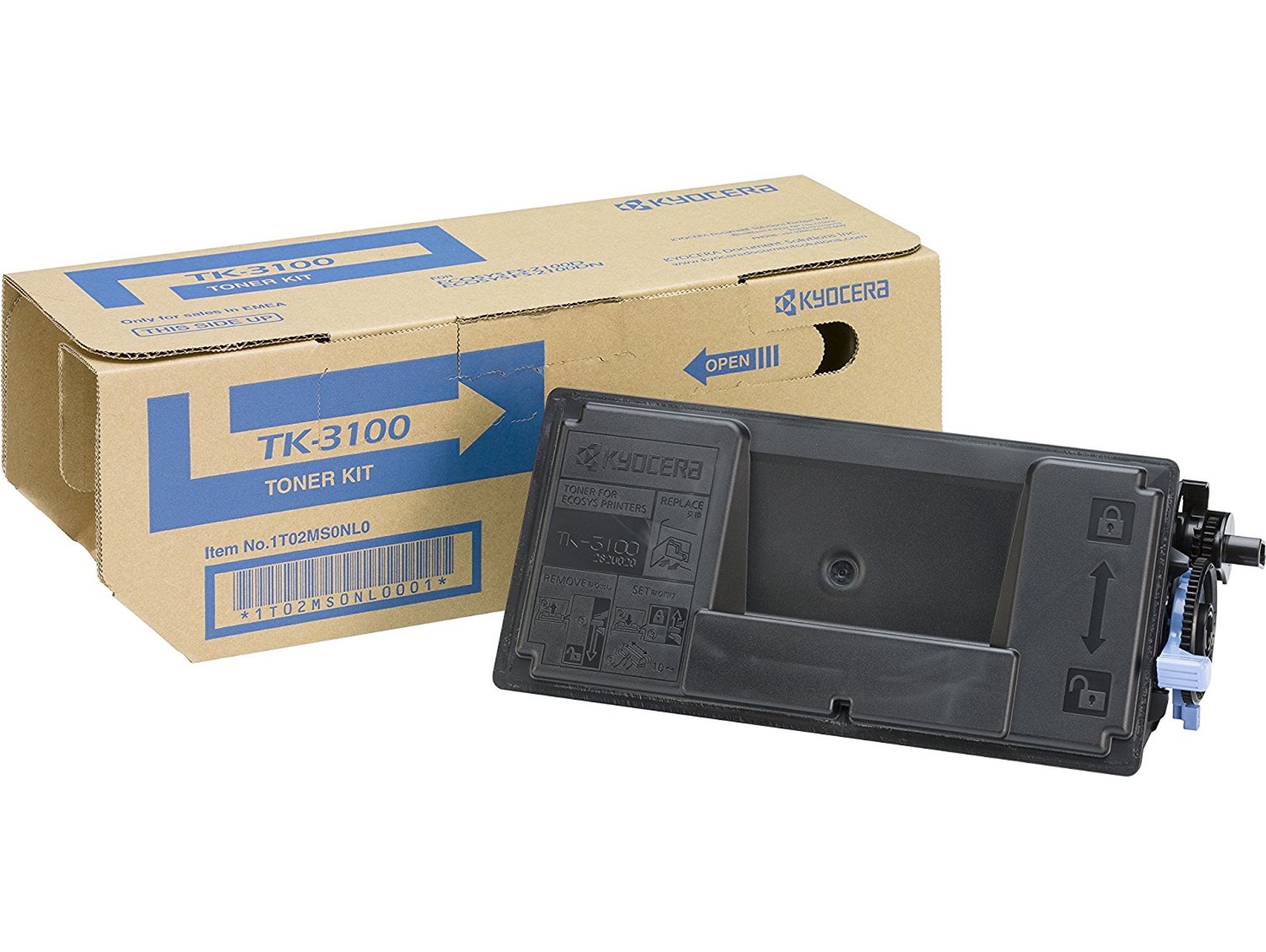 Cartucho de Tóner Original KYOCERA TK-3100  para ECOSYS FS-2100, M3040, M3540, FS-2100, 4200