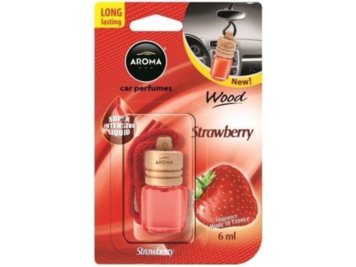 Ambientador de Coche AROMA Wood (Strawberry)