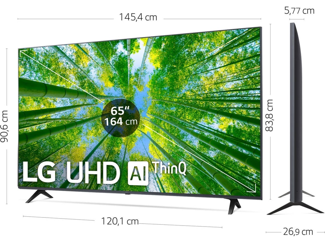 TV LG 65UQ80006LB (LED - 65'' - 165 cm - 4K Ultra HD - Smart TV)