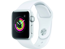 APPLE Watch Series 3 GPS (Reacondicionado Flippers Como Nuevo - 38 mm - Aluminio Plateado, Blanco)