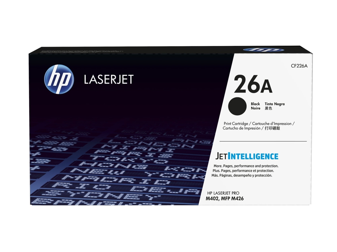 Cartucho de tóner Original LaserJet HP 26A negro para M402 y MFP M426
