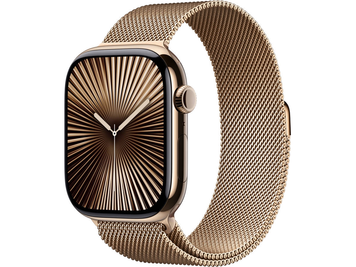 APPLE Watch Series 10 GPS + Cellular 46mm Titanio Oro con Correa Loop Milanese Oro (Talla - S/M)