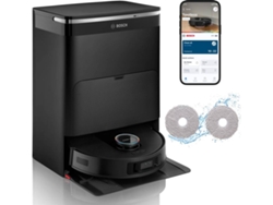 Aspirador Robot Bosch Spotless Max Cam + Base Autowash (Autonomía: 160 min - 3000 ml - Negro)