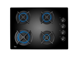 Placa de Gas TEKA HF LUX 50 4G AI AL CI (Gas Butano-propano - 60 cm - Negro)