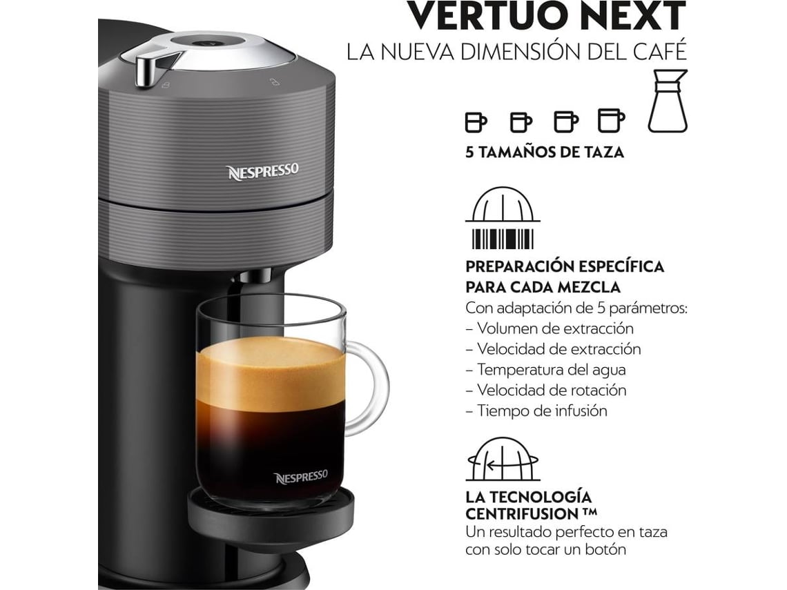 Cafetera de Cápsulas DELONGHI Nespresso Vertuo Next Premiun ENV120