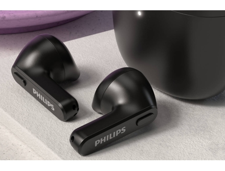 Auriculares Bluetooth True Wireless PHILIPS Tat2236Bk (In Ear - Micrófono - Negro)
