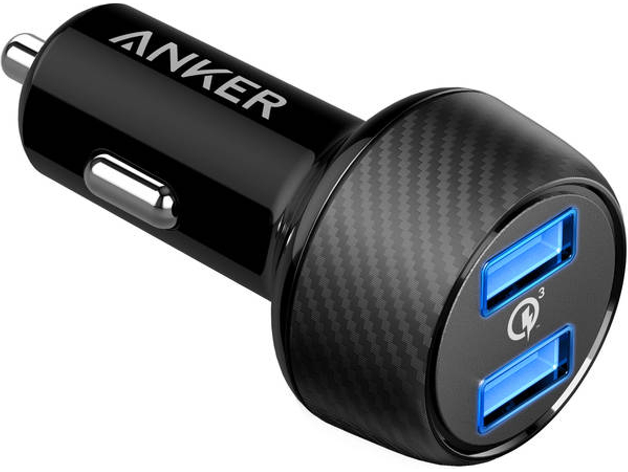 Cargador de coche ANKER PowerDrive (2 USB - Negro)