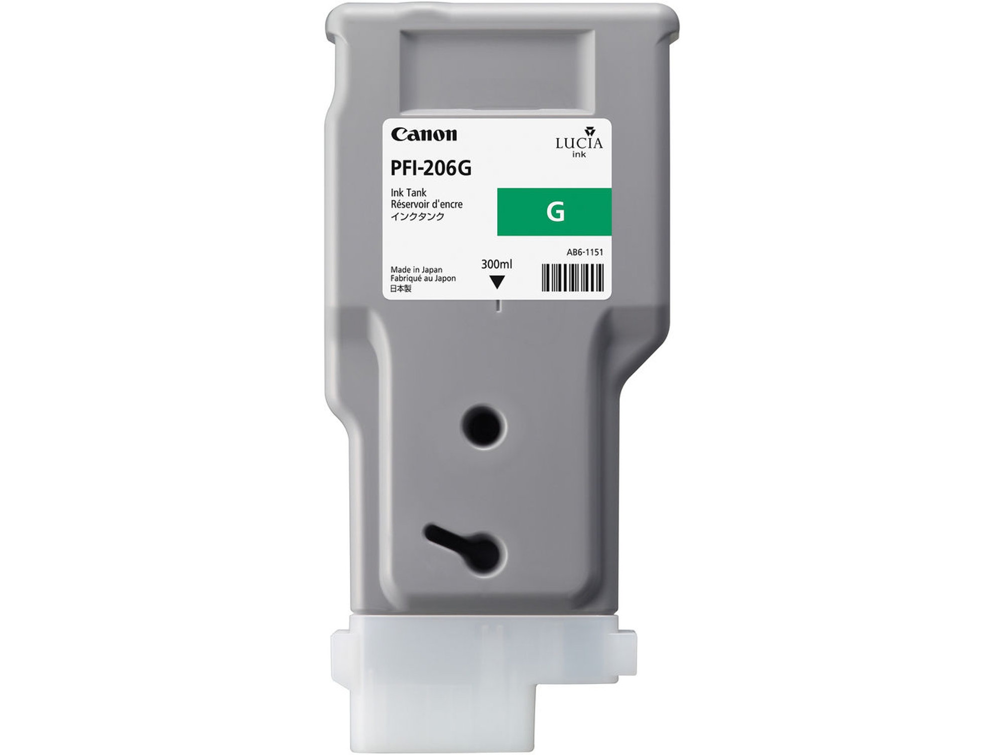 Cartucho de tinta Original CANON PFI-206 Verde  para imagePROGRAF iPF6400, iPF6400SE, IPF6450