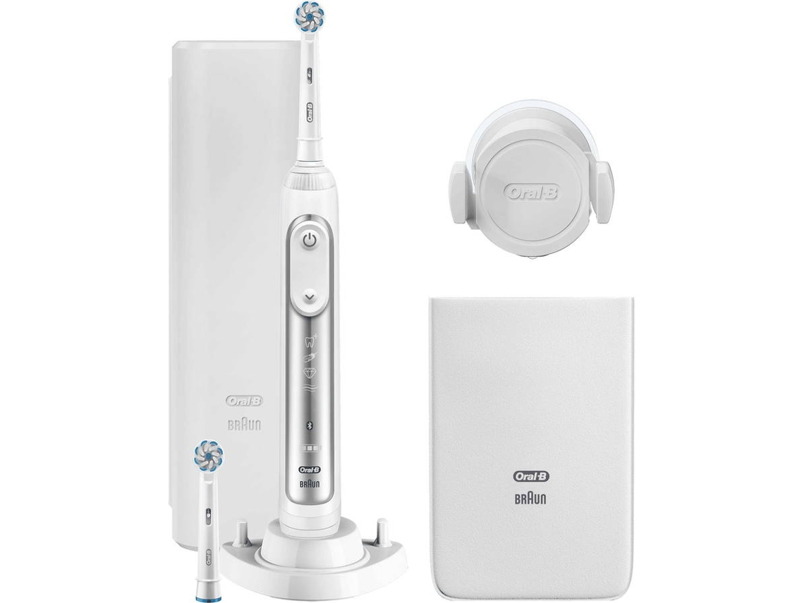 Cepillo de Dientes Eléctrico ORAL B Genius 8600 Plata (45000 rpm)