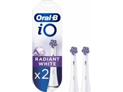 Recambio de Cepillo Eléctrico ORAL B iO Radiant Blanco (2 unidades)