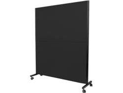 Biombo PYC Valdeganga  Negro ((L) 130 x (P) 5 x (A) 160 - 160 cm - Similpiel)