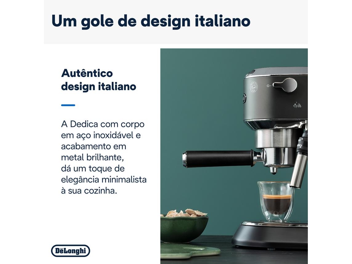 Cafetera DELONGHI Dedica Style EC685.BK (15 bar - Negro) | Worten