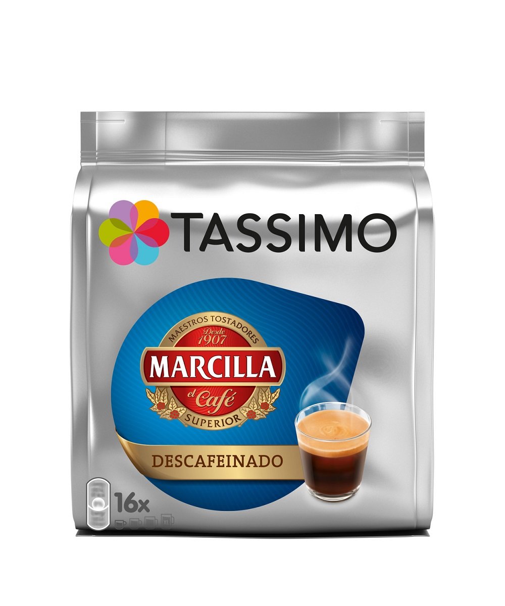 Cápsulas de Café TASSIMO Marcilla Descafeinado Espresso