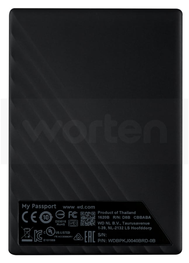 Disco HDD Externo WESTERN DIGITAL My Passport Worldwide (Rojo - 4 TB - USB 3.0)