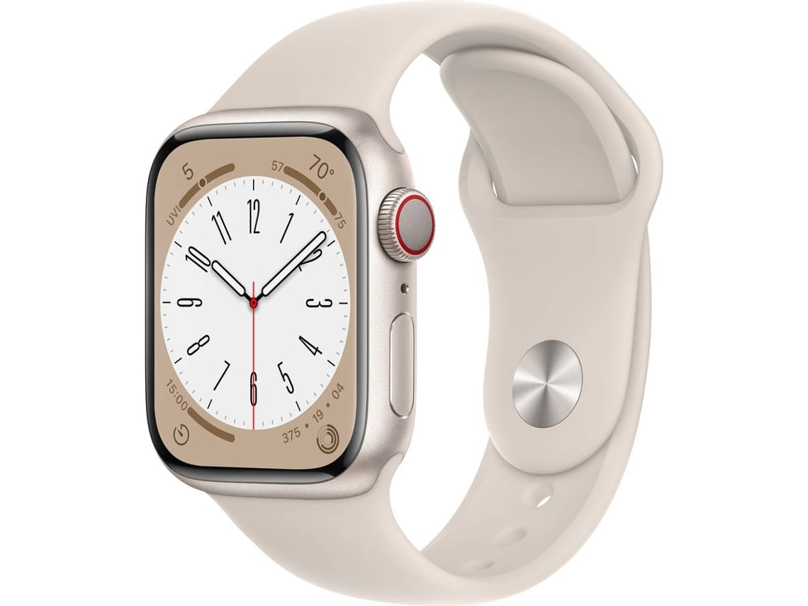 APPLE Watch Series 8 GPS+Cellular 41 mm Blanco Estrella con Correa Deportiva Blanco Estrella