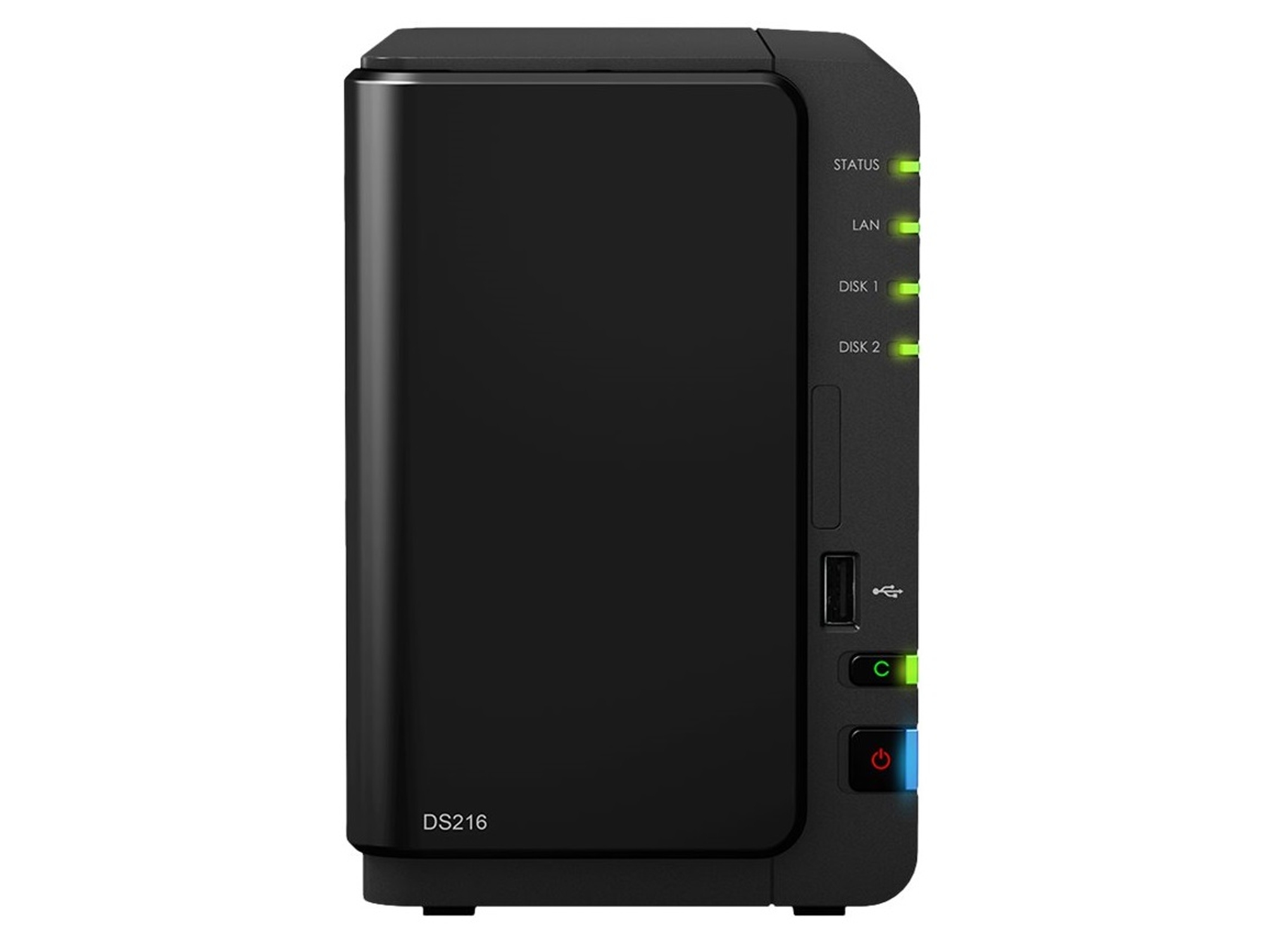NAS SYNOLOGY Station Ds216 0Tb (2 BahÃ­as - 0 TB)