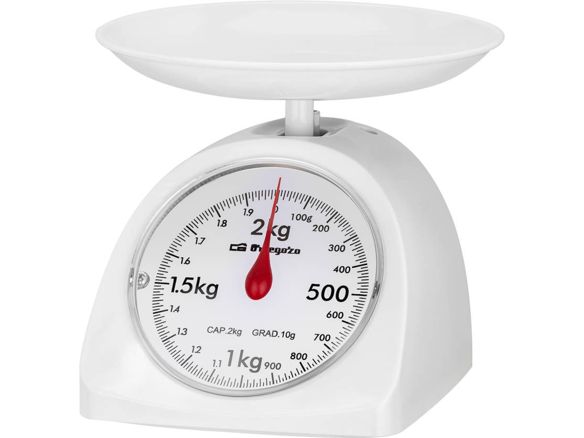 Báscula de cocina ORBEGOZO PC 1015 (Capacidad: 2 Kg)