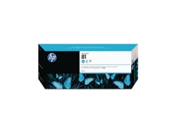 Cartucho de Tinta Original HP 81 C4931A Cián  para DesignJet 5000, 5000ps, 5000ps uv, 5000uv, 5500, 5500mfp, 5500ps