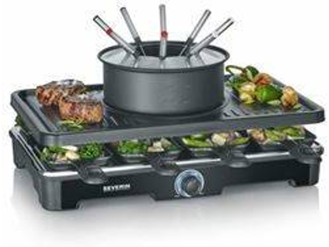 Grill Raclette SEVERIN RG2347 (1400W - Negro)