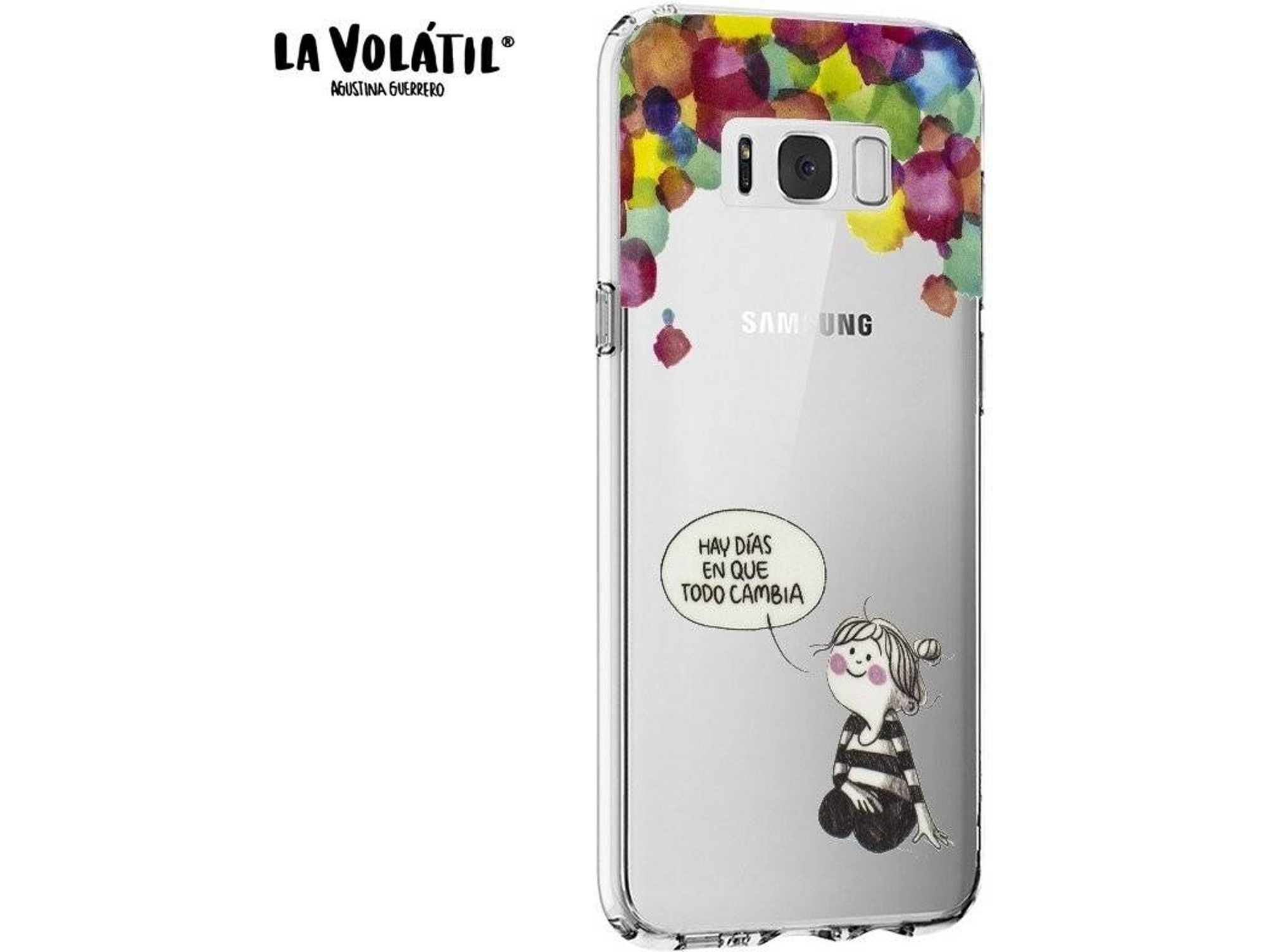 Carcasa Samsung Galaxy S8 LA VOLATIL Todo cambia Transparente