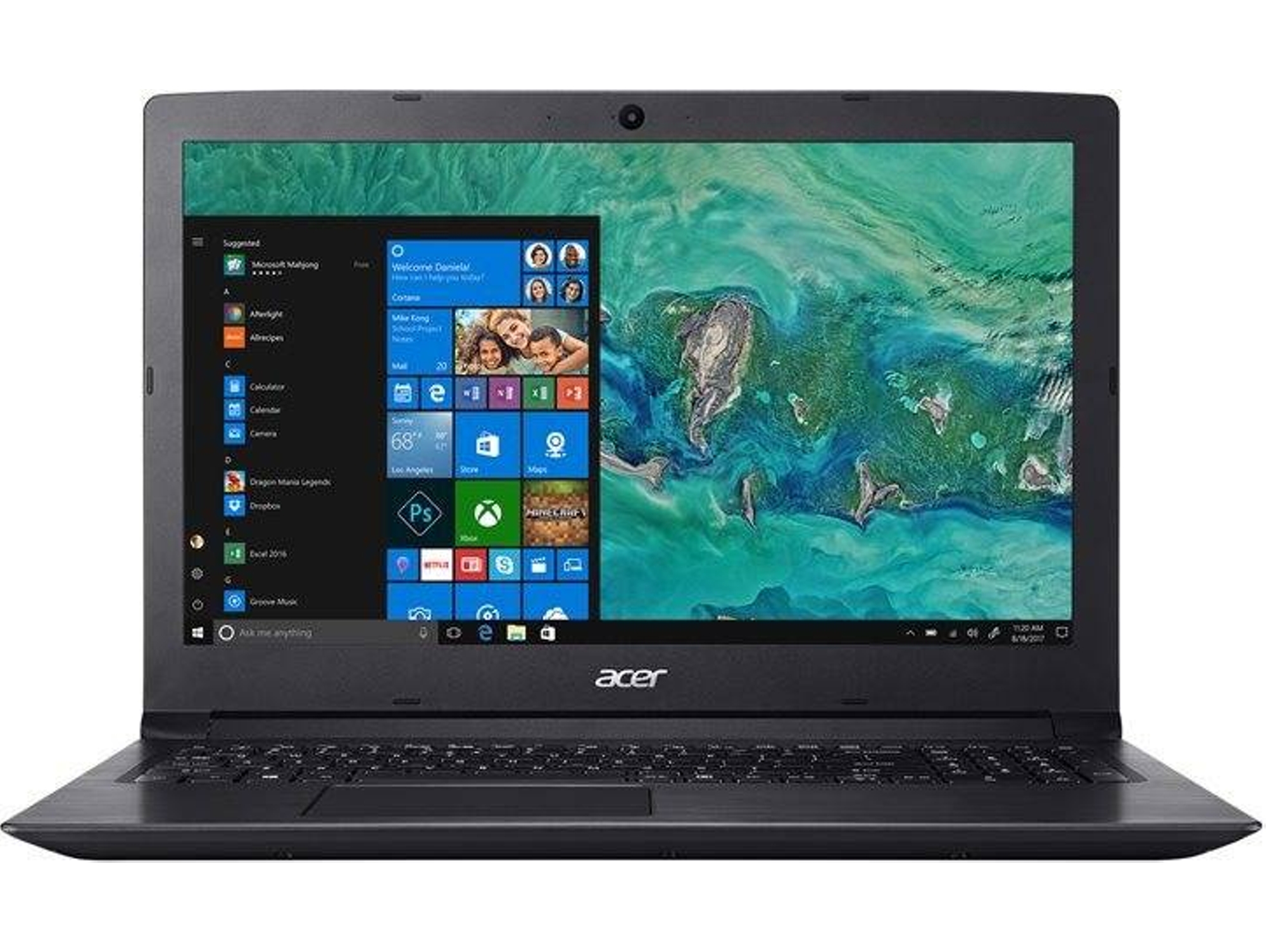 Portátil ACER Aspire 3 A315-53-58EJ - NX.H38EB.003 (15.6'' - Intel Core i5-8250U - RAM: 8 GB - 1 TB HDD - Intel UHD 620)