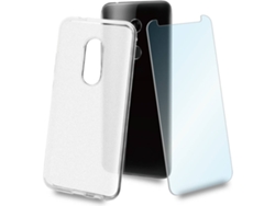 Carcasa y protector de pantalla MUVIT Crystal Alcatel 3 Transparente