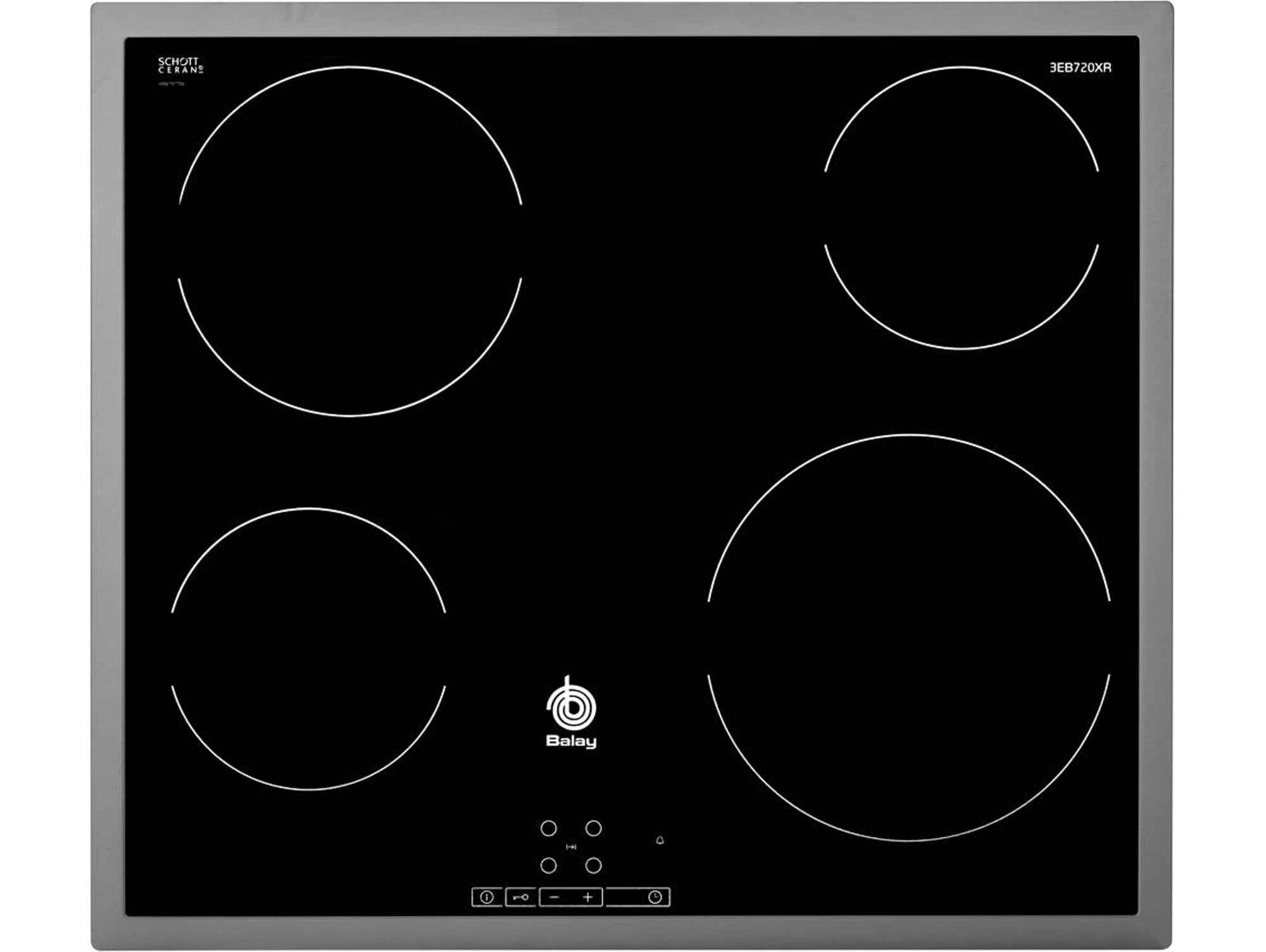 Placa de Vitrocerámica BALAY 3EB720XR (Caja Abierta - Eléctrica - 58.3 cm - Negro)
