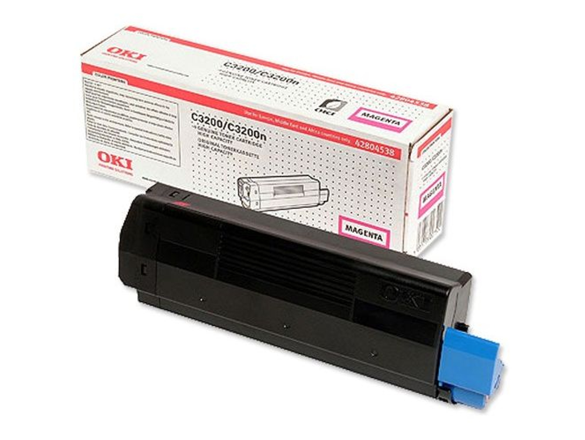 Cartucho de Tóner OKI  42804538  3000 Pág Magenta  para C3200, 3200n